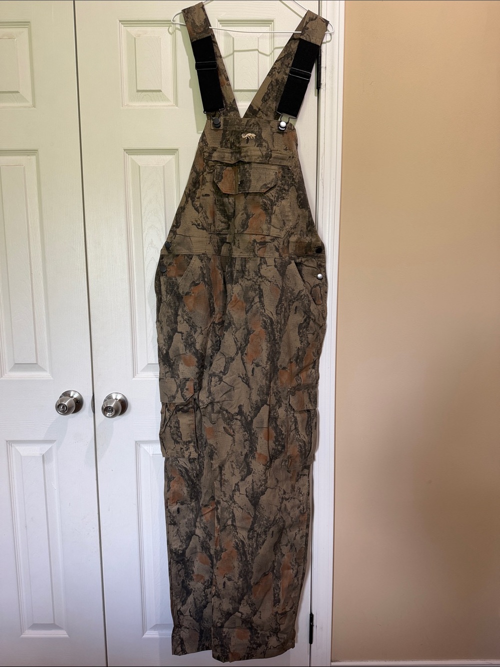 Natural Gear Men's Camouflage Cargo Overalls in Brown & Green